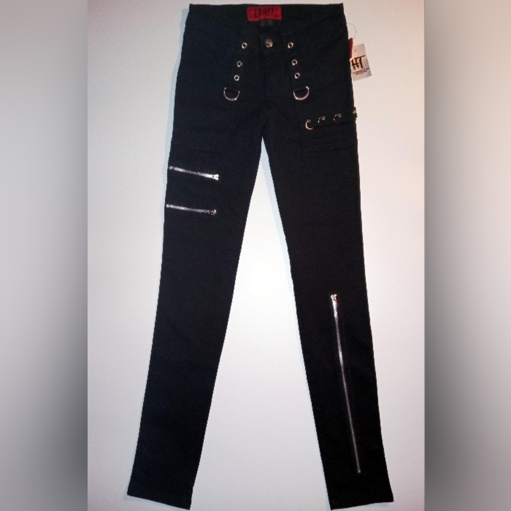 Tripp Nyc Hot Topic Ring Zipper Pants Size 0